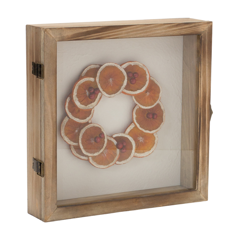 Dried Fruit Wreath Shadow Box Melrose International
