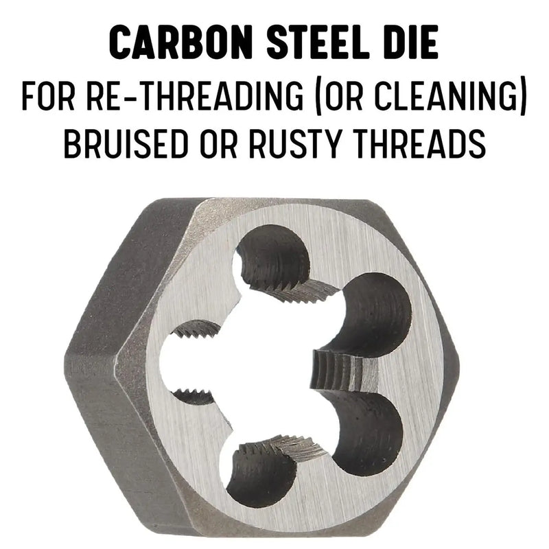 Drill America M18 X 1.5 Carbon Steel Hex Rethreading Die DRILL