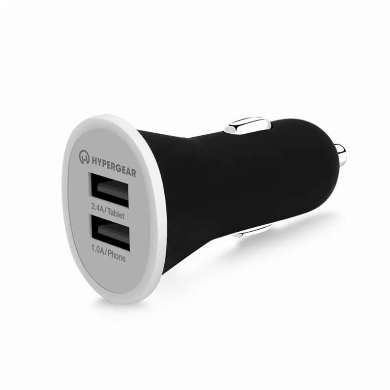 Dual USB 2.4A Rubberized Vehicle Charger Hypercel Corporation