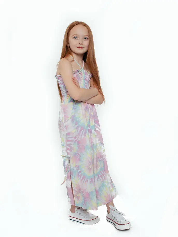 Dye-Mentions Smocked Romper Tru Luv