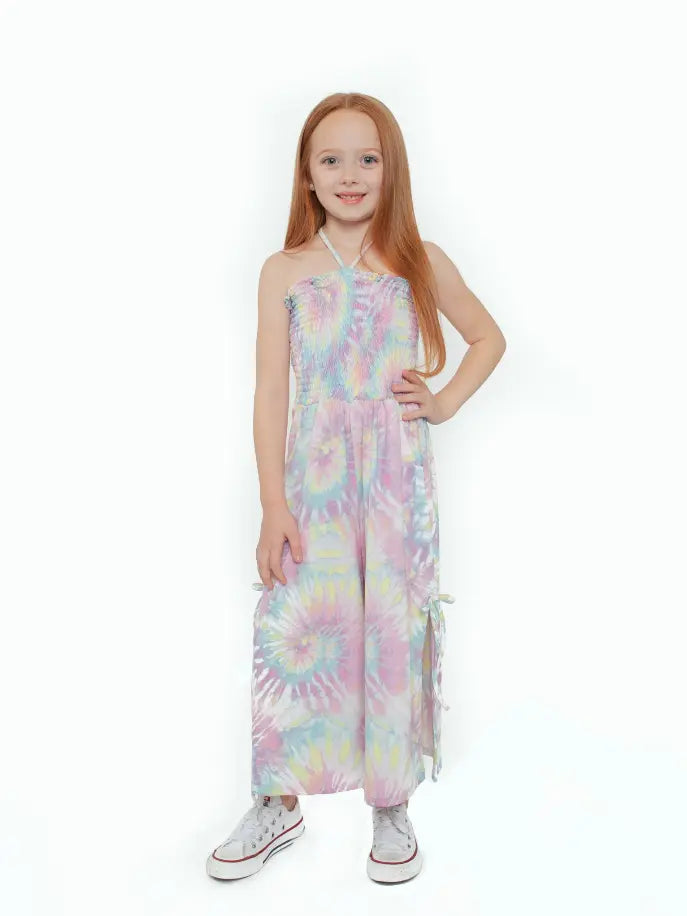 Dye-Mentions Smocked Romper Tru Luv