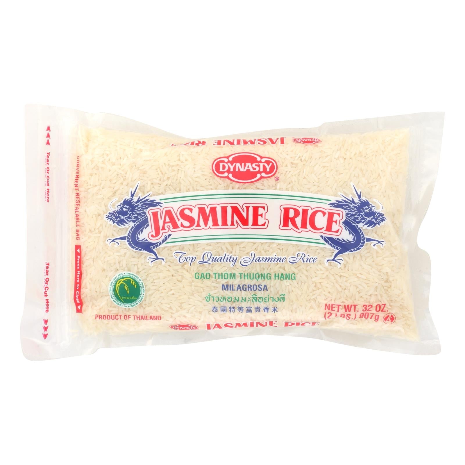 Dynasty Rice - Jasmine - Case Of 12 - 2 Lb. Dynasty