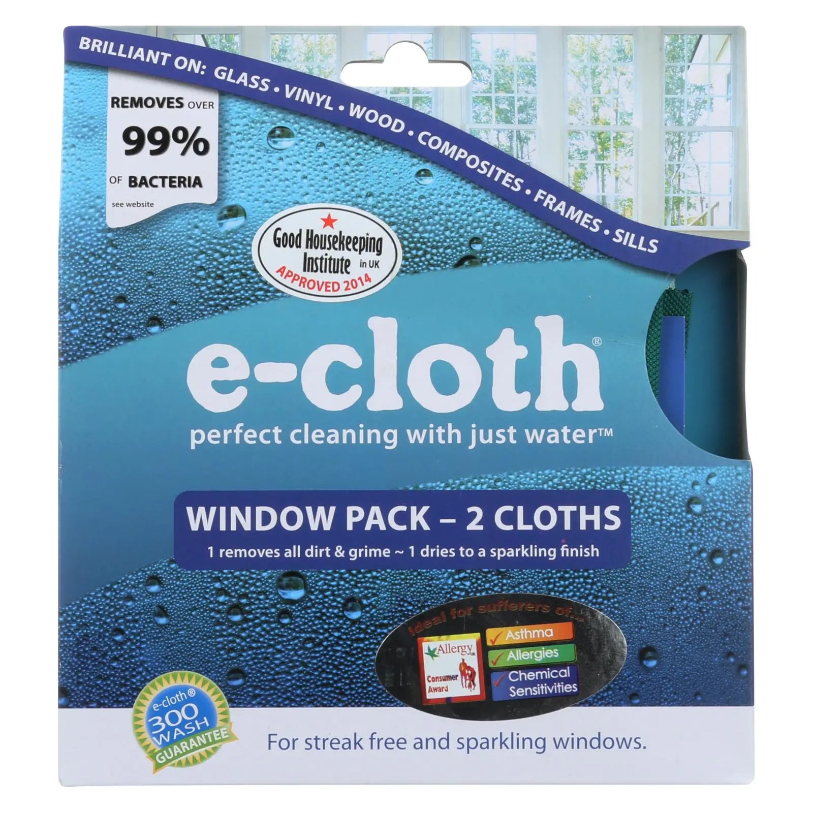 E-cloth Window Cleaning Cloth - 2 Pack E-cloth
