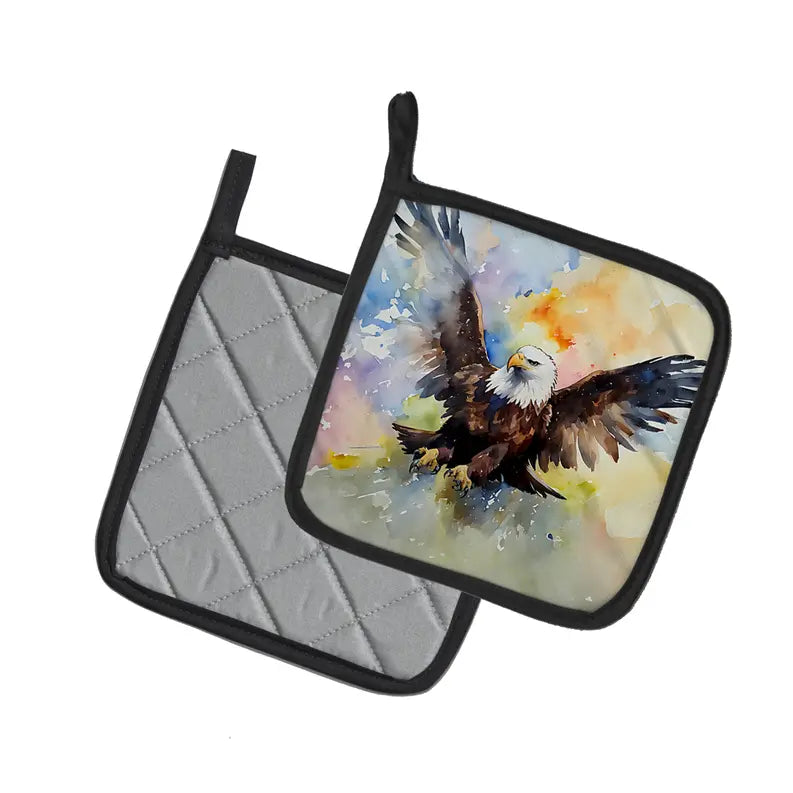 Eagle Pair of Pot Holders Caroline's Treasures