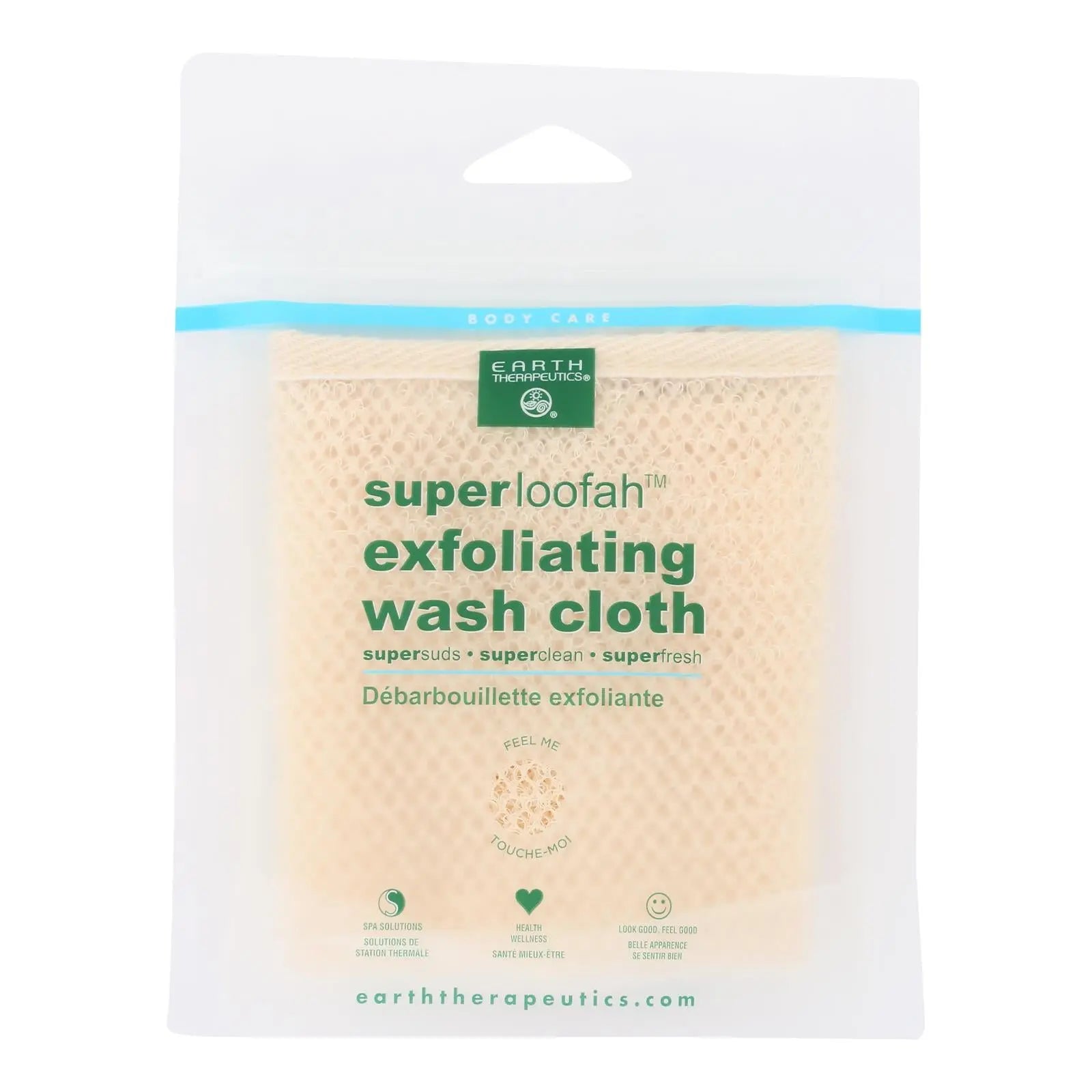 Earth Therapeutics Loofah - Super - Exfoliating - Wash Cloth - 1 Count Earth Therapeutics