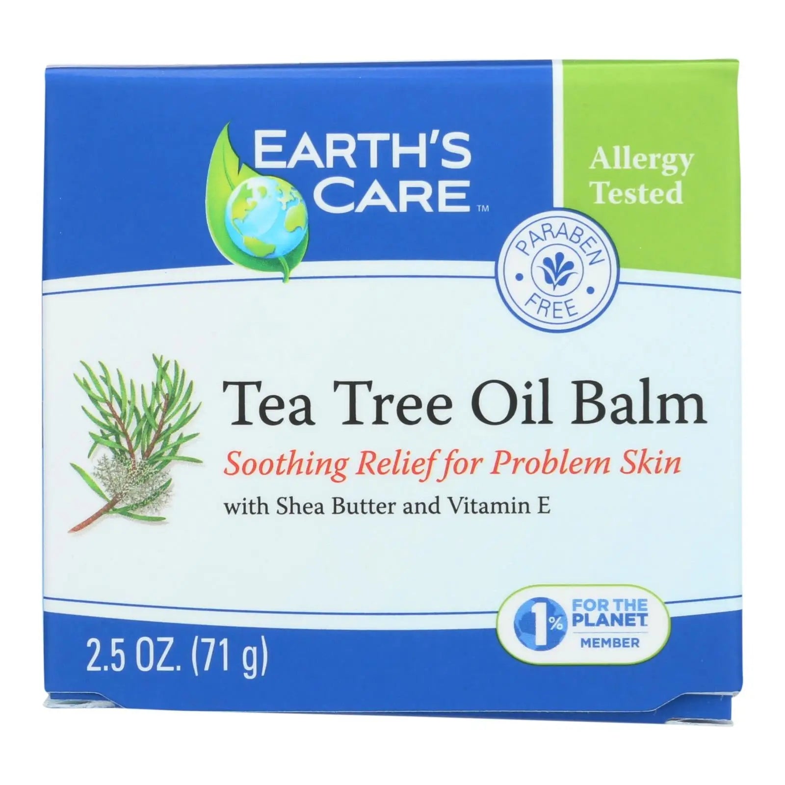 Earth's Care Tea Tree Oil Balm - 2.5 Oz Earth's Care