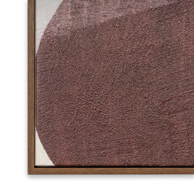 Earthen Strata II Hand Painted Dark Brown Floater Frame Wall Art Homeroots Home Decor