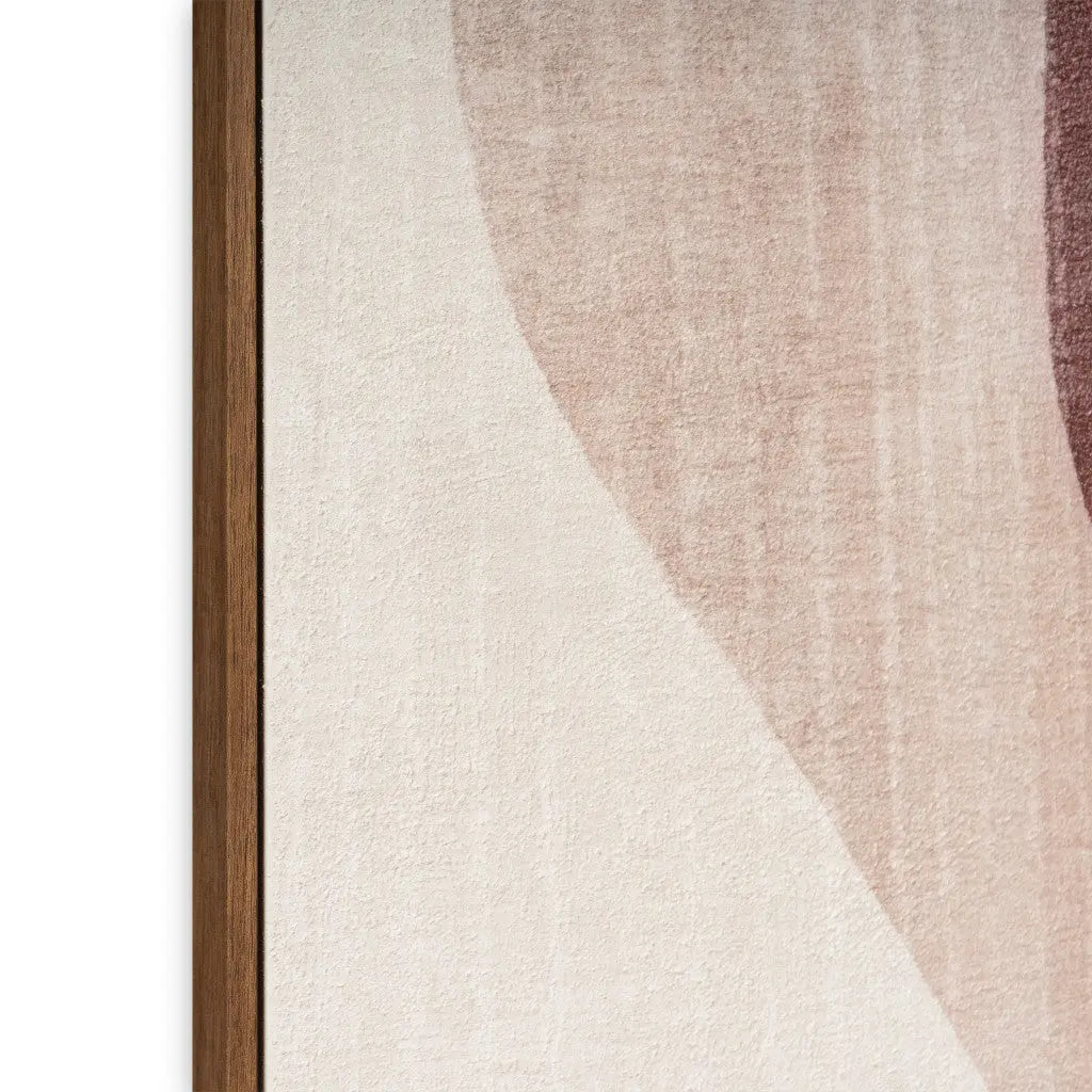 Earthen Strata II Hand Painted Dark Brown Floater Frame Wall Art Homeroots Home Decor