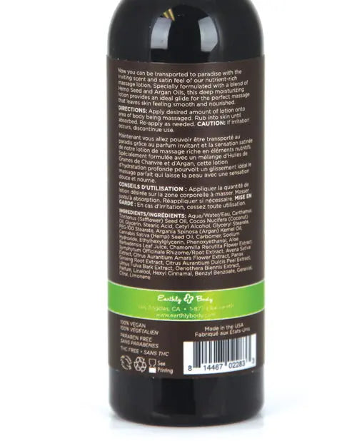 Earthly Body Hemp Seed Massage Lotion - 2 Oz Isle Of You Earthly Body