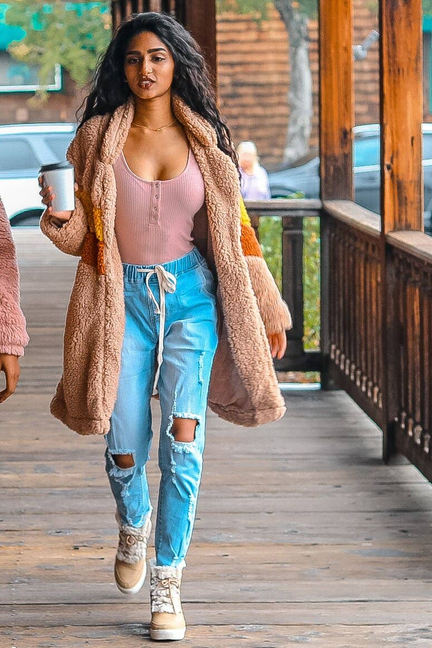 Easy Solution Distressed Drawstring Denim Jeans SurelyMine