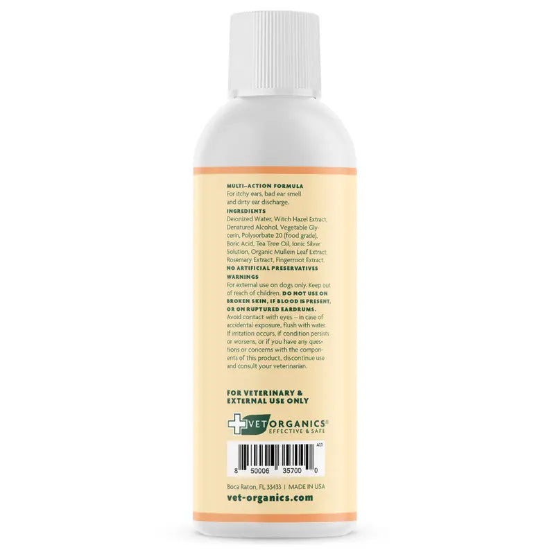 EcoEars Dog Ear Cleaner - Infection Formula Vet Organics