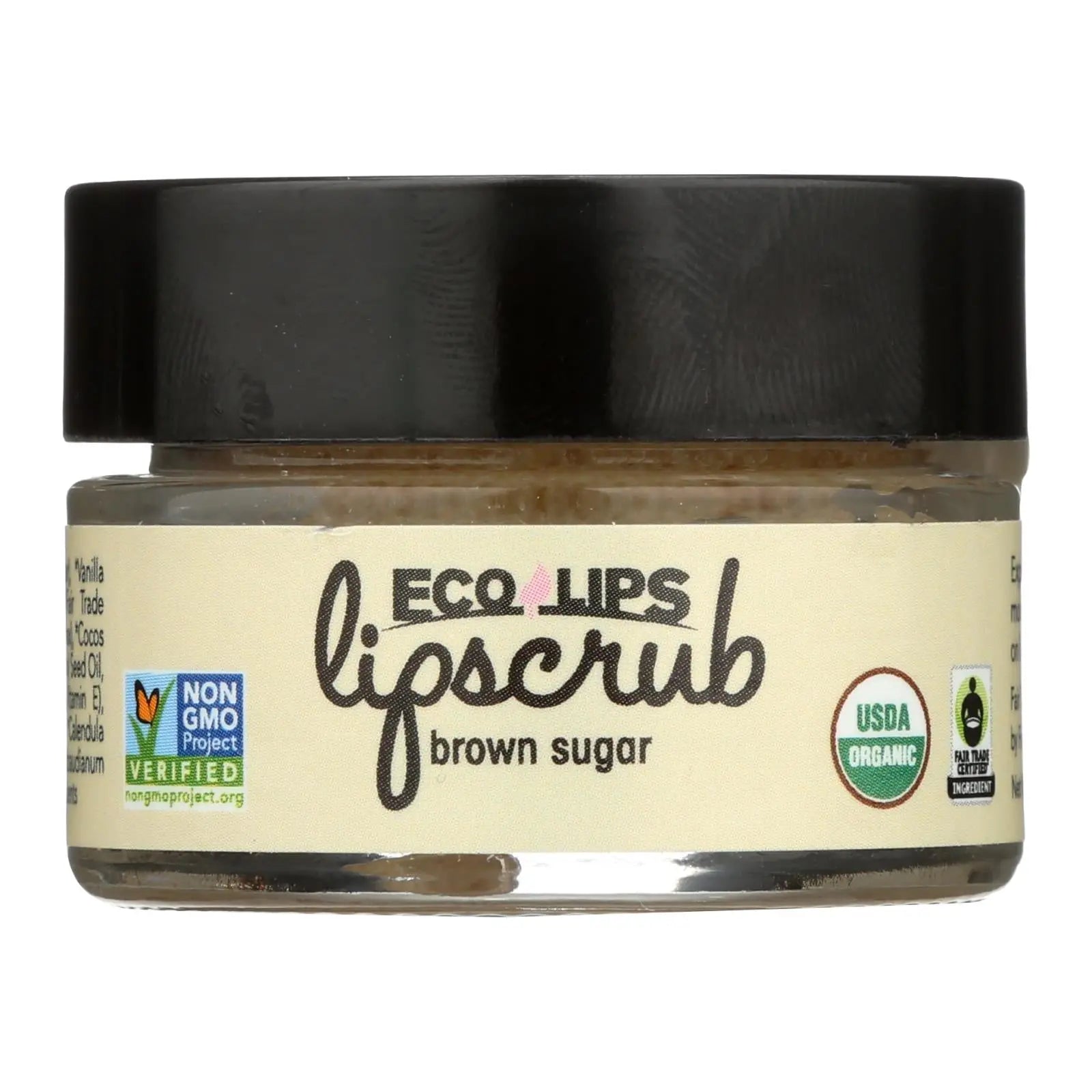 Ecolips Organic Lip Scrub - Brown Sugar - Case Of 6 - 0.5 Oz. Ecolips