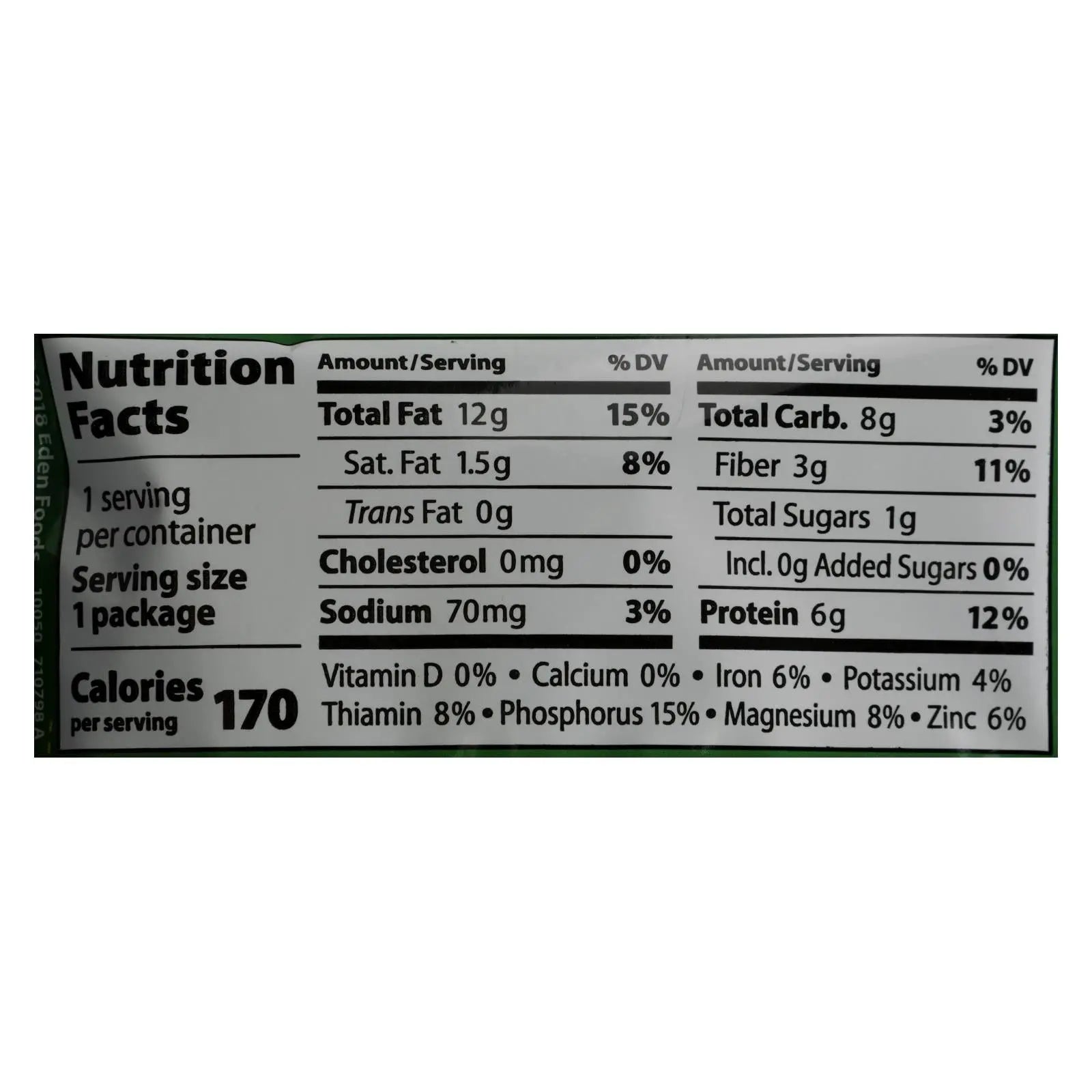 Eden Foods Organic Pocket Snacks - Pistachios - Shelled And Dry Roasted - 1 Oz - Case Of 12 Eden Foods