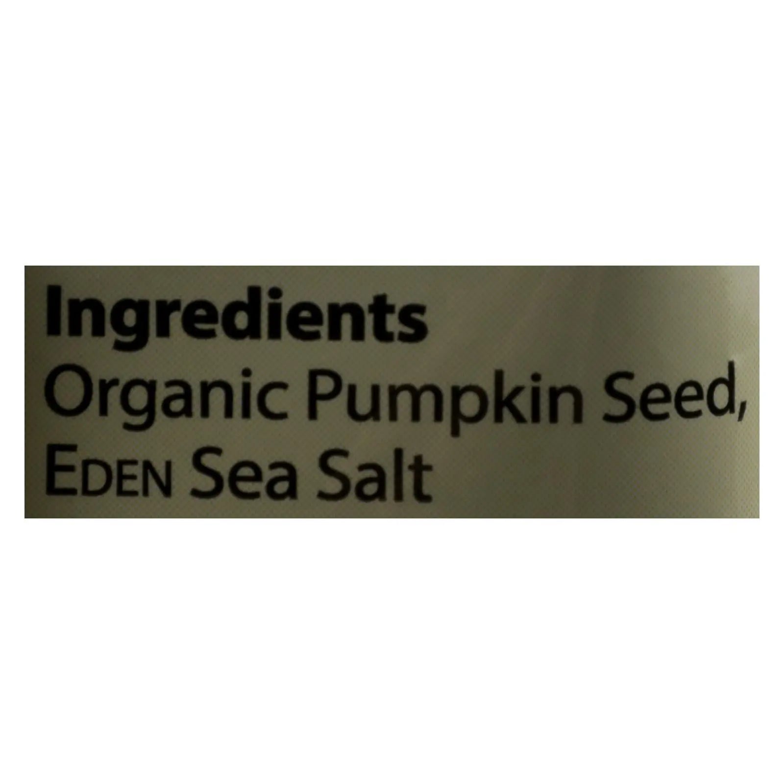 Eden Foods Organic Pocket Snacks - Pumpkin Seeds - Dry Roasted And Salted - 1 Oz - Case Of 12 Eden Foods