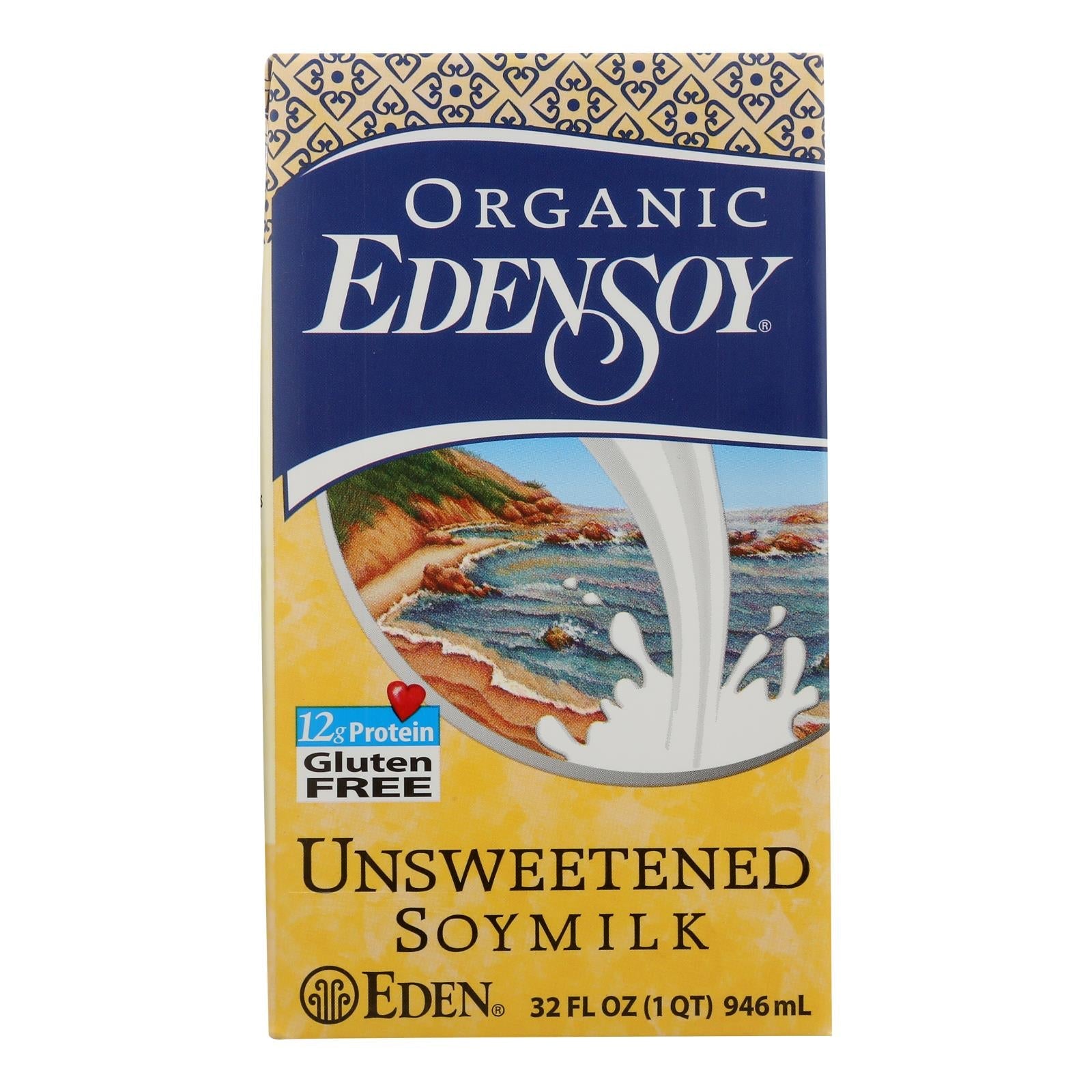Eden Foods Organic Unsweetened Soymilk - Case Of 12 - 32 Fl Oz. Eden Foods