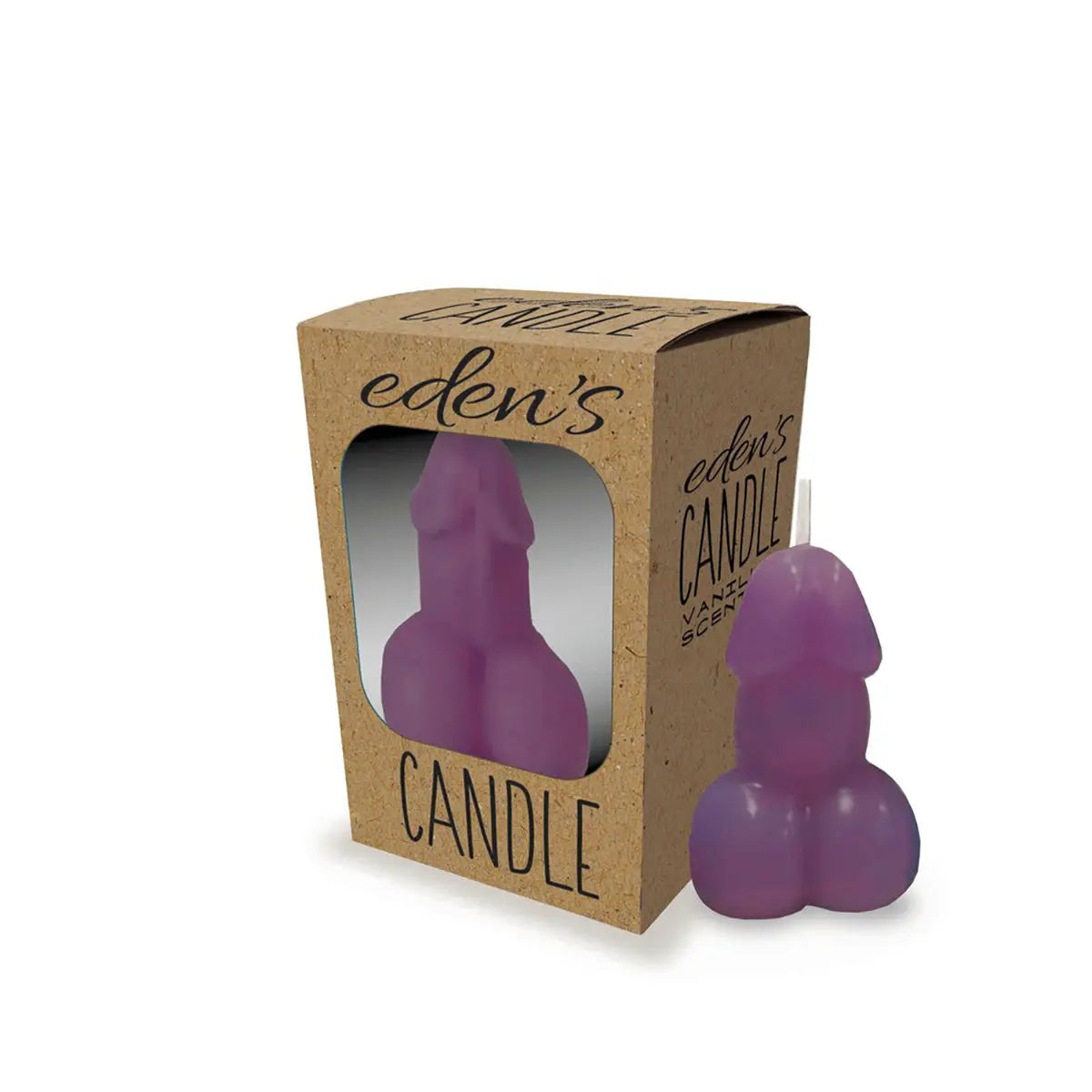Eden's Penis Candle Eggplant Little Genie
