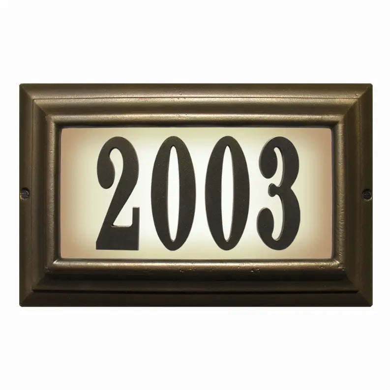 Edgewood Lighted Address Plaque Qualarc
