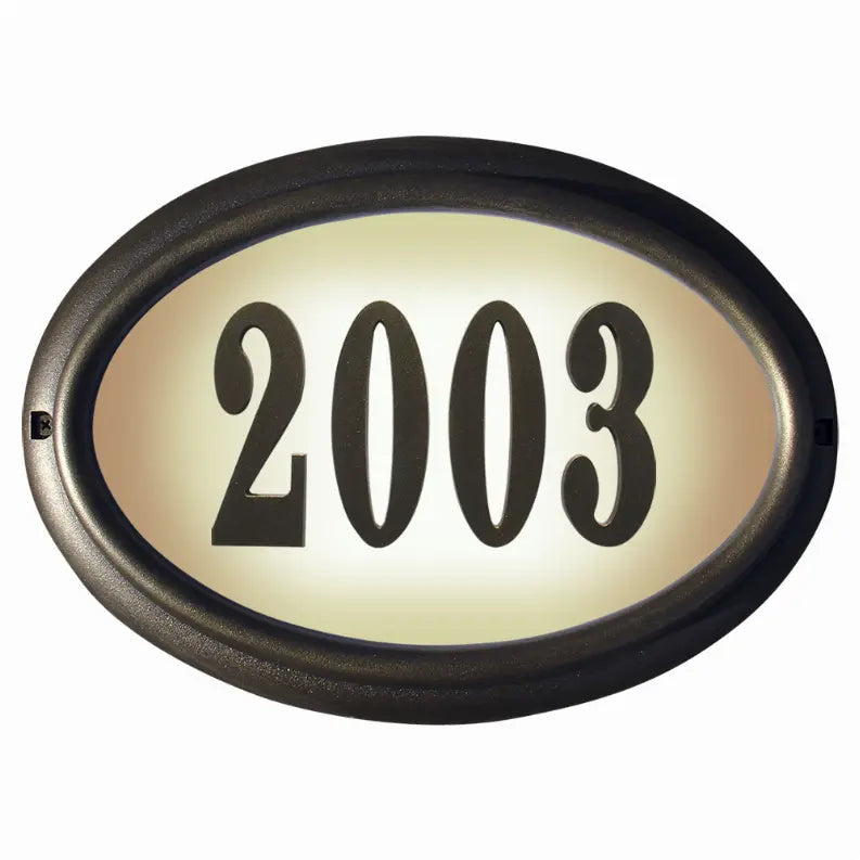 Edgewood Lighted Address Plaque Qualarc