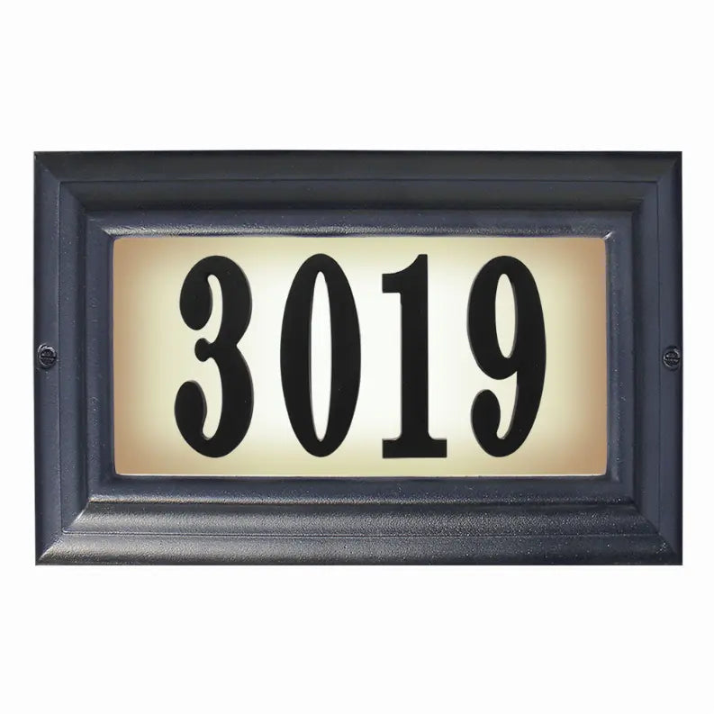 Edgewood Lighted Address Plaque Qualarc