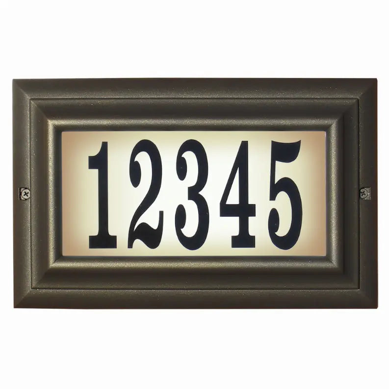 Edgewood Lighted Address Plaque Qualarc