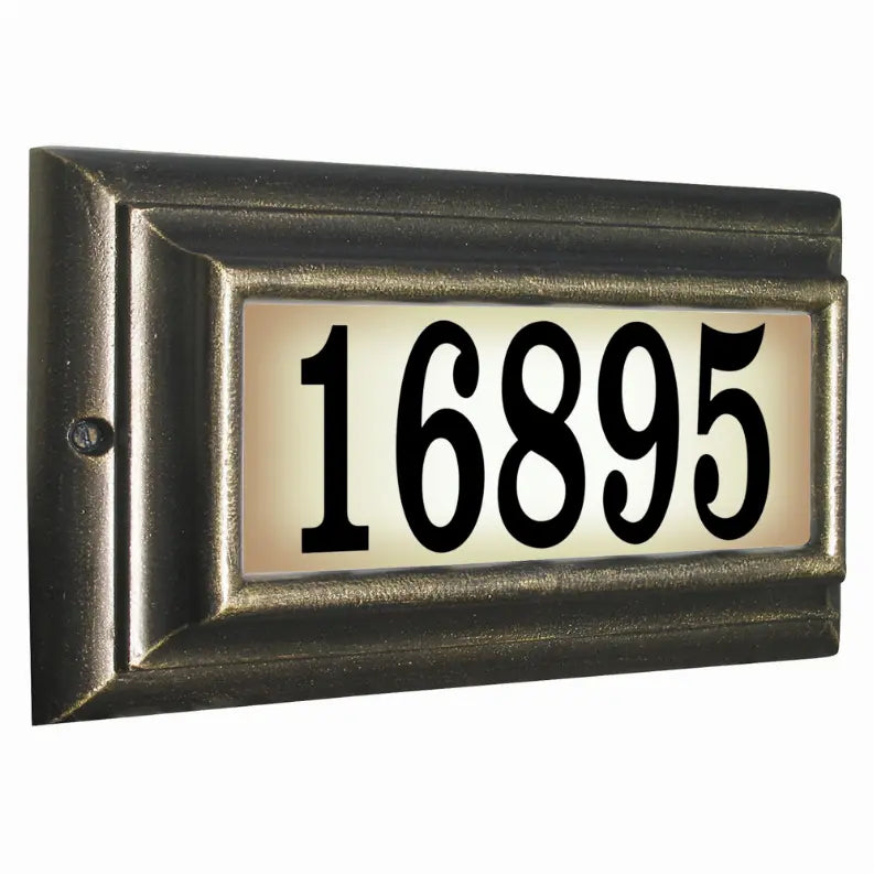 Edgewood Lighted Address Plaque Qualarc