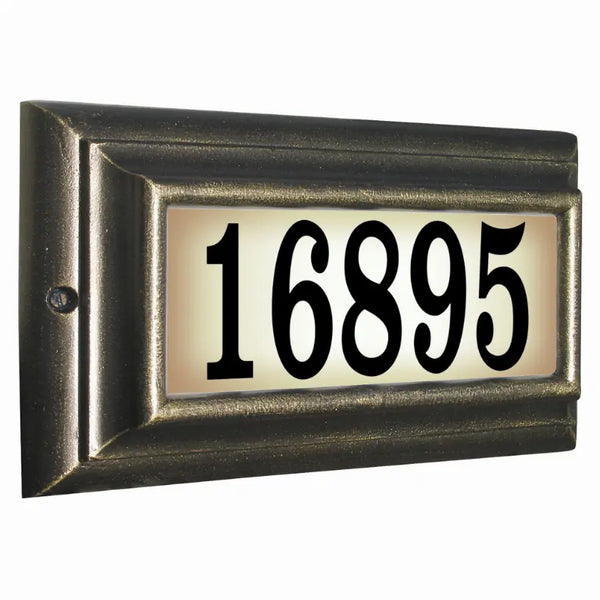 Edgewood Lighted Address Plaque Qualarc