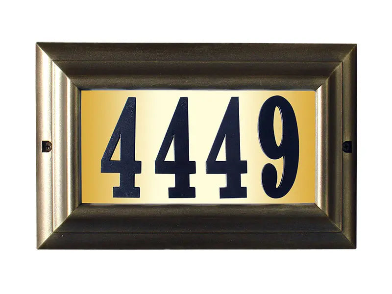 Edgewood "Do It Yourself Kit" Lighted Address Plaque Qualarc