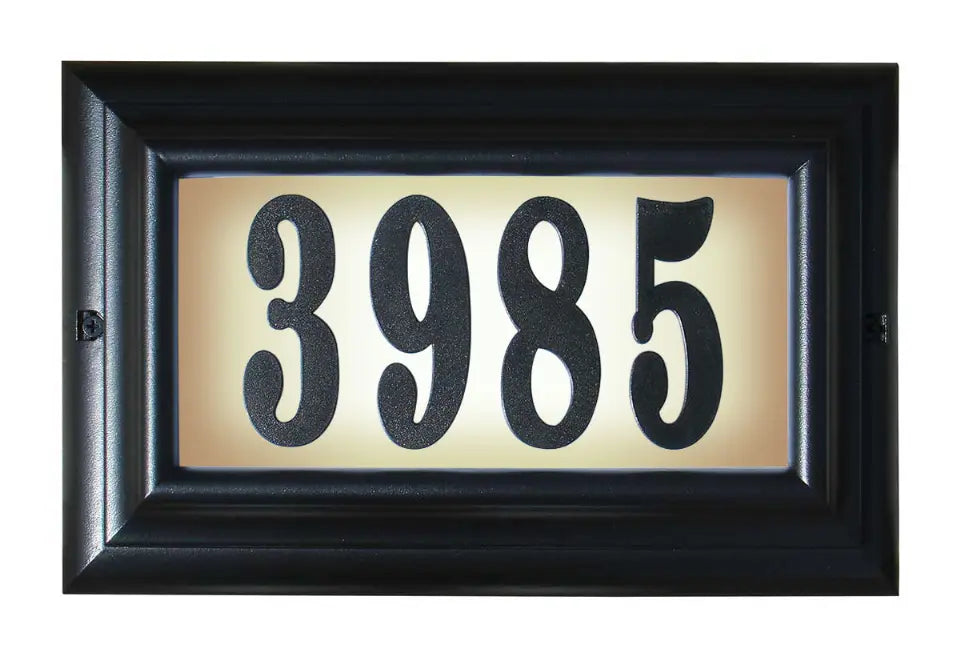 Edgewood "Do It Yourself Kit" Lighted Address Plaque Qualarc