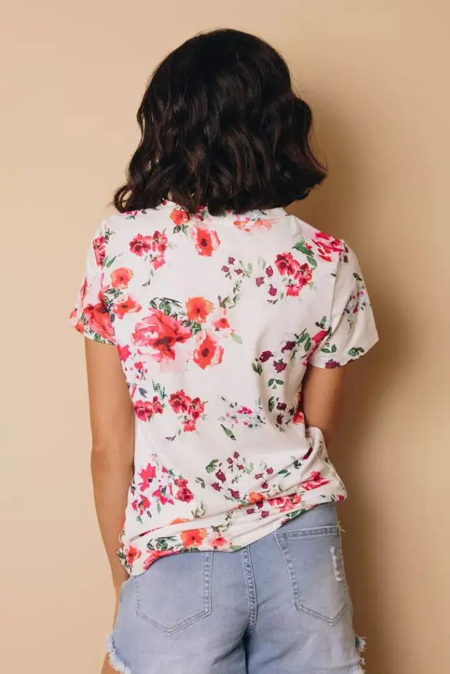 Effie Floral and Sequin Top Stay Warm in Style