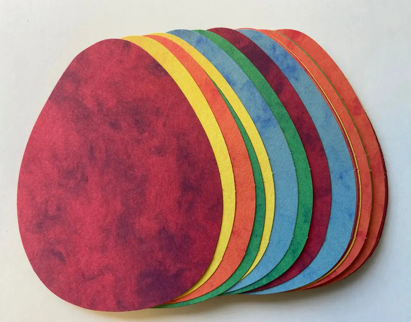 Egg Marble Assorted Color Creative Cut-Outs Creative Shapes