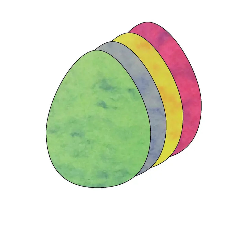 Egg Marble Assorted Color Creative Cut-Outs Creative Shapes