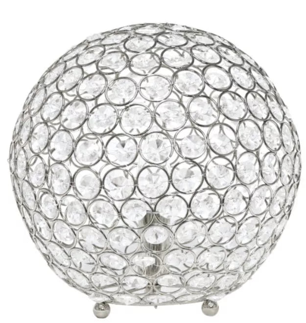Elegant Designs Elipse 10 Inch Crystal Ball Sequin Table Lamp All The Rages, Inc.