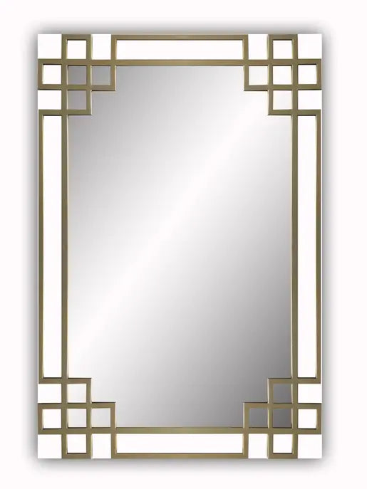 Elegant Frame with Gold Iron Overlay Wall Mirror SBC-LTD
