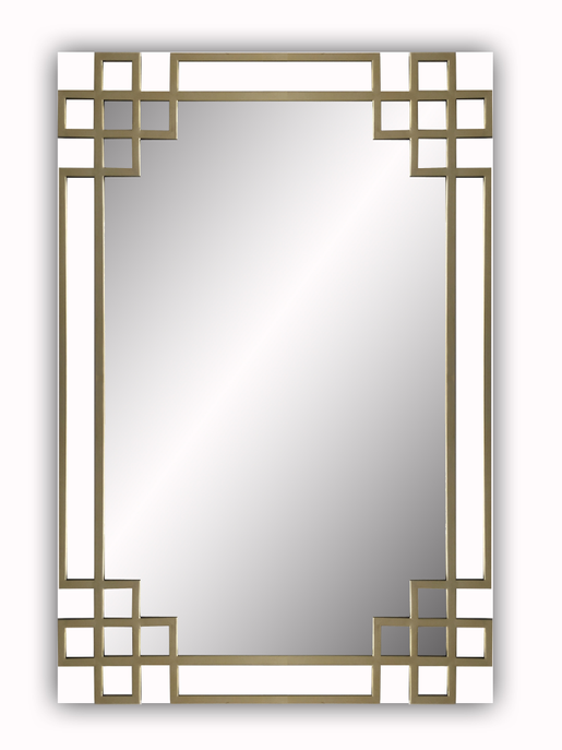 Elegant Frame with Gold Iron Overlay Wall Mirror SBC-LTD