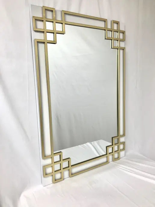 Elegant Frame with Gold Iron Overlay Wall Mirror SBC-LTD