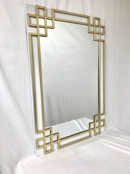 Elegant Frame with Gold Iron Overlay Wall Mirror SBC-LTD