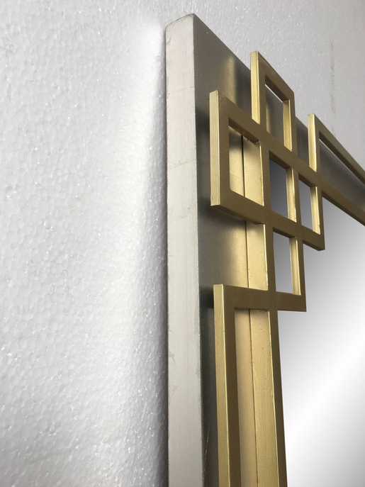 Elegant Frame with Gold Iron Overlay Wall Mirror SBC-LTD