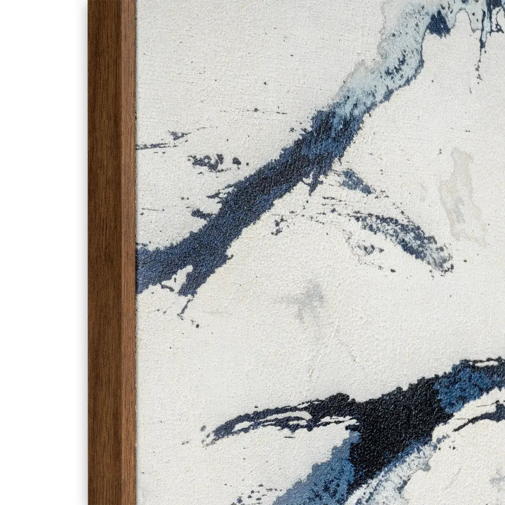 Elemental Rhythm Hand Painted Light Brown Floater Frame Wall Art Homeroots Home Decor