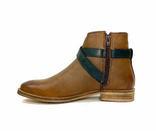 Elena Flat Ankle Boot Oobash