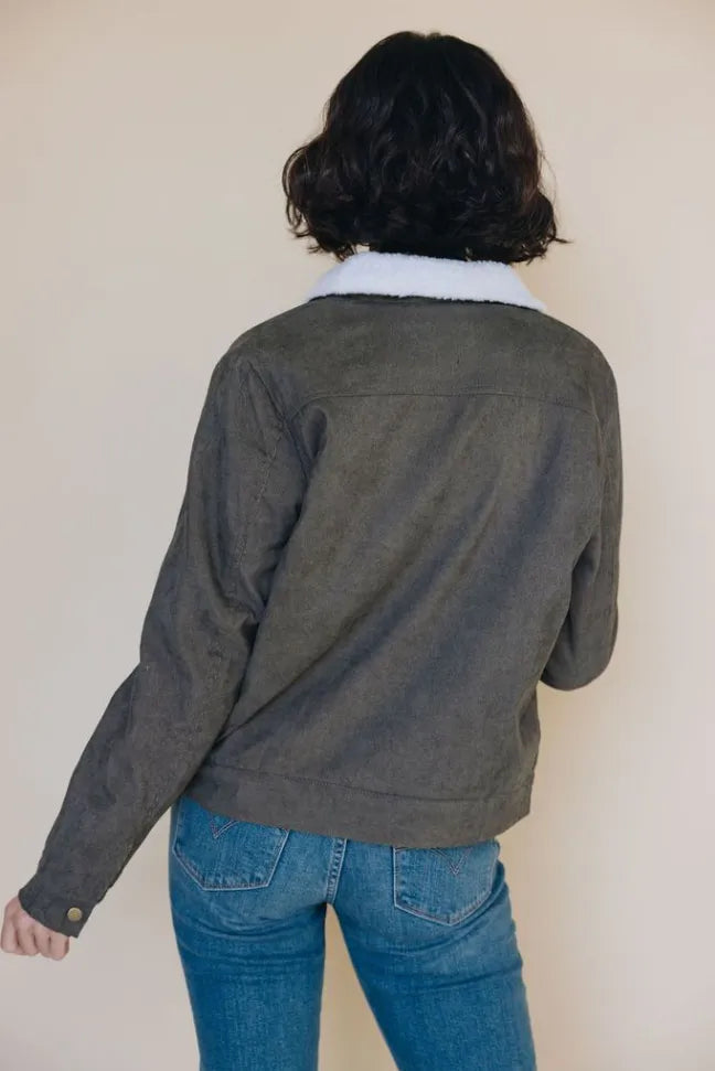 Ella Mae Corduroy Jacket Stay Warm in Style