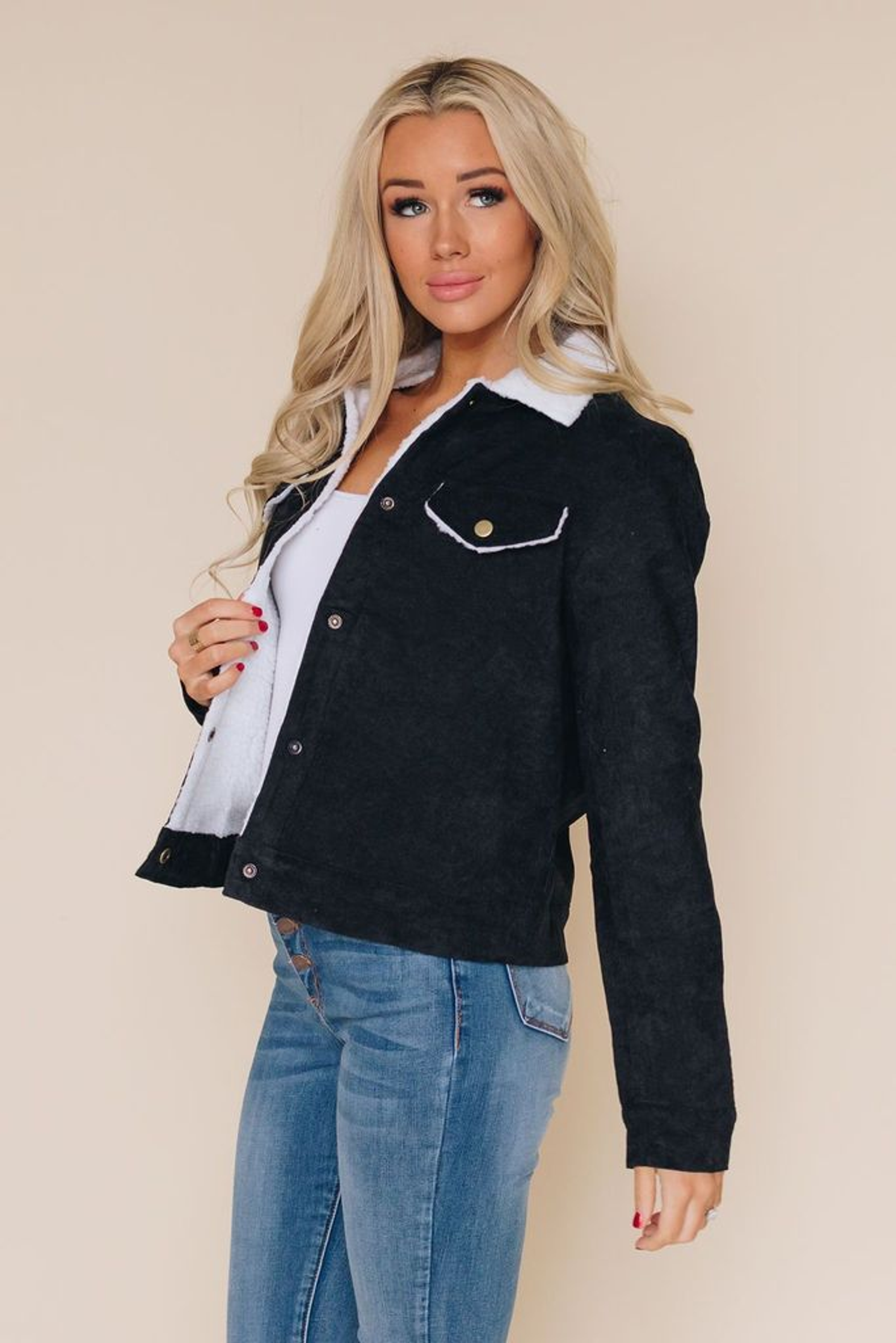 Ella Mae Corduroy Jacket Stay Warm in Style