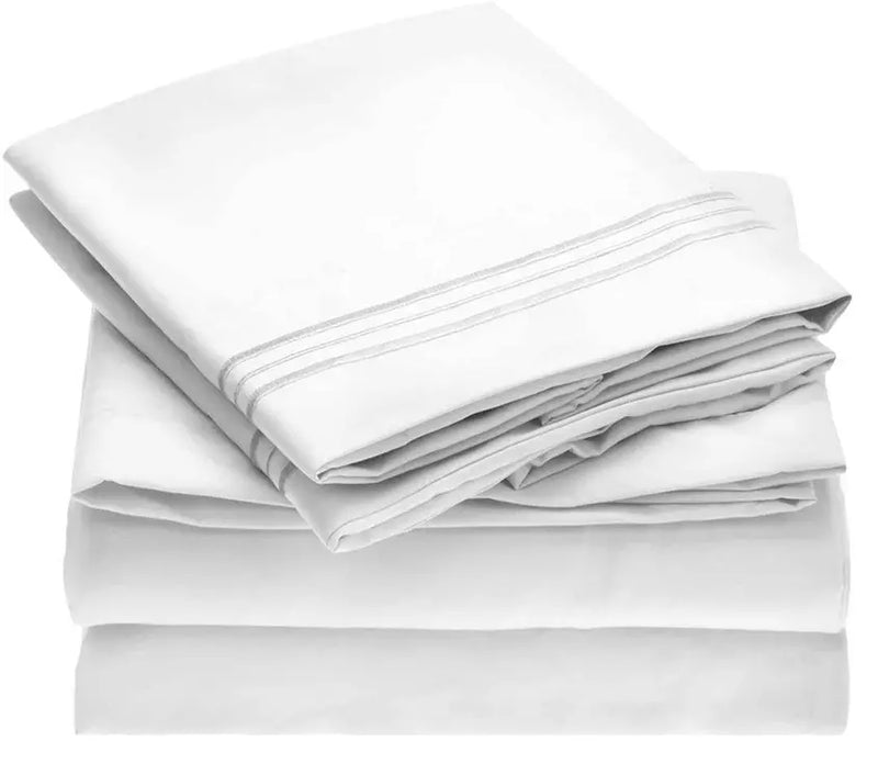 Embroidery Soft Sheet Set Wrinkle Resistant Home Mart Goods