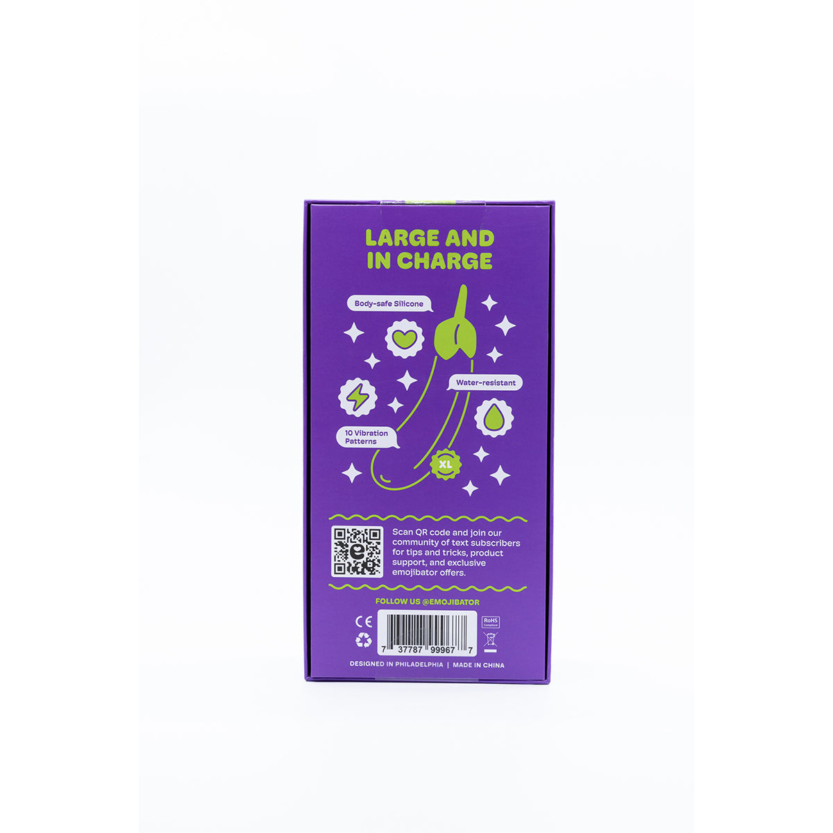 Emojibator Eggplant XL Vibe Emojibator