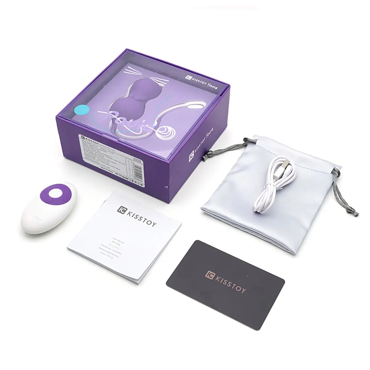 Emojibator Paula Kitty Cat Kegel Ball Vibrator Emojibator