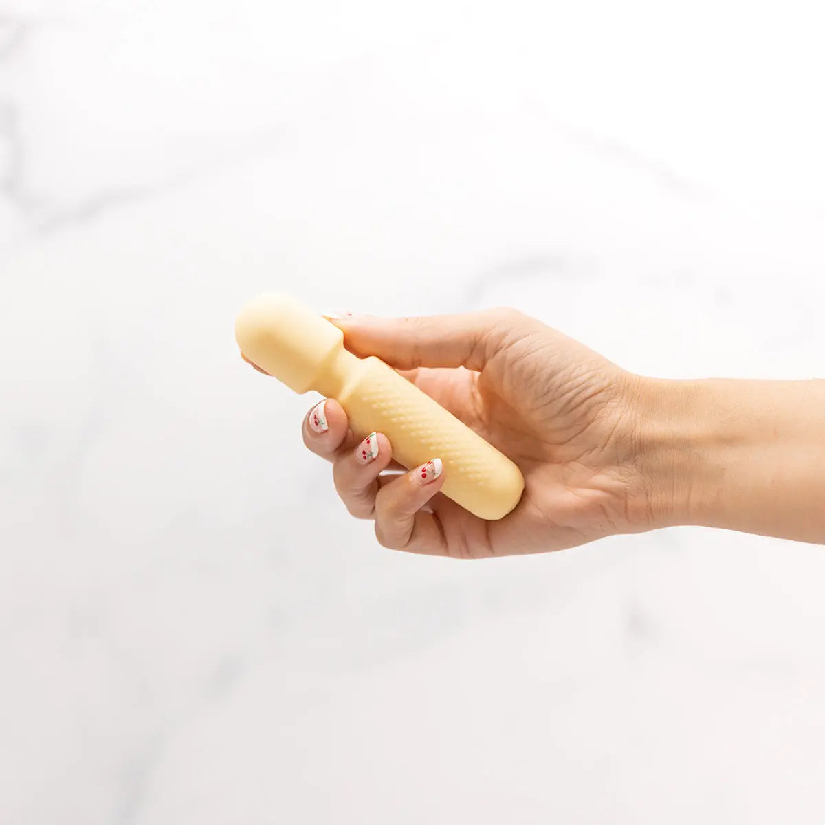 Emojibator Tiny Wand Vibrator - Cream Emojibator