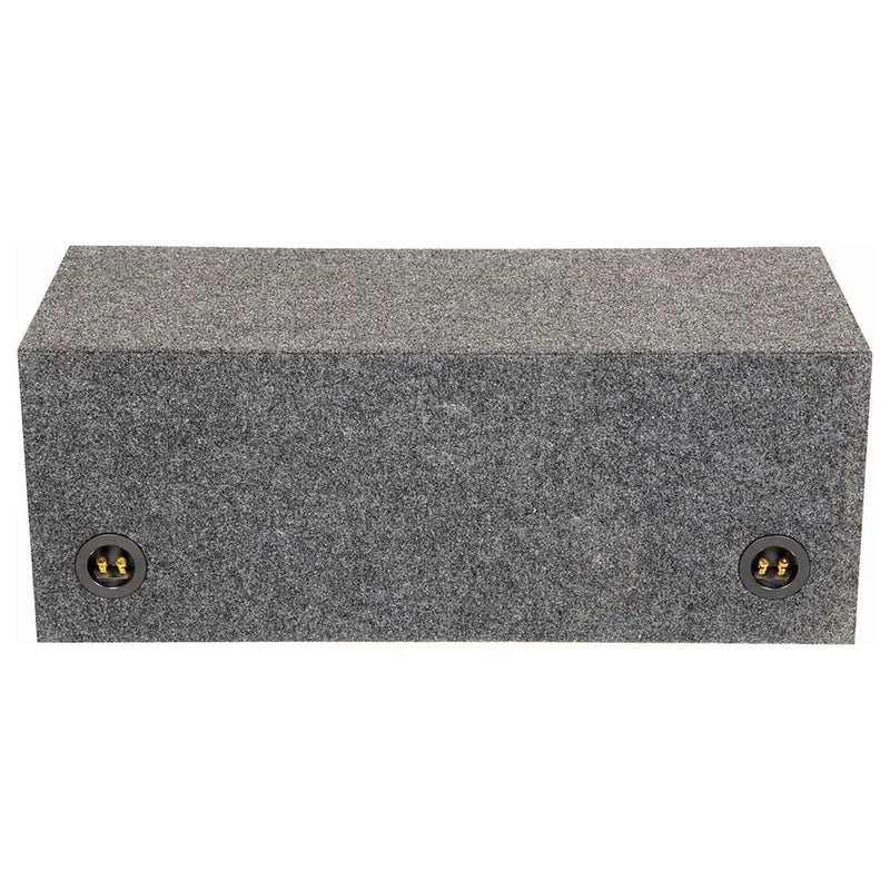 Empty Woofer Box Dual 10" Mdf Vented Bass Box Qpower