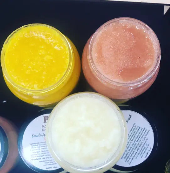 Emulsifying Body Scrub Roses Natural