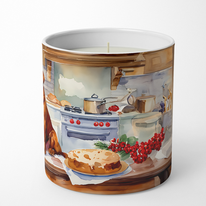 English Bulldog Christmas Cookies Decorative Soy Candle Caroline's Treasures