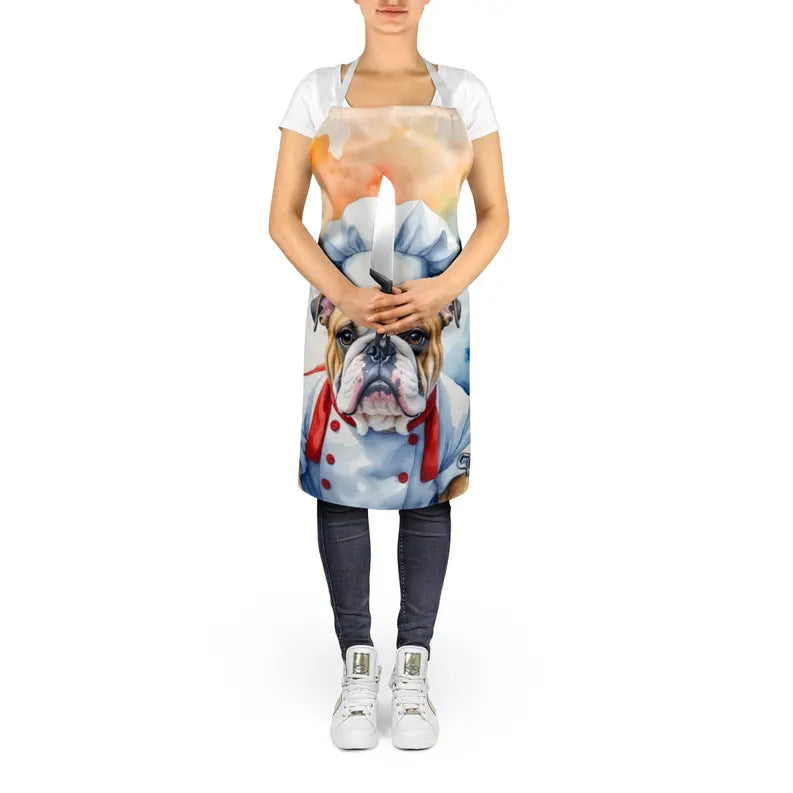 English Bulldog The Chef Apron Caroline's Treasures