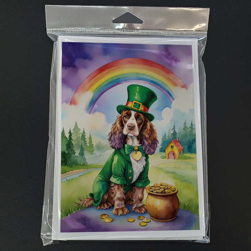 English Cocker Spaniel St Patrick's Day Greeting Cards Pack of 8 Caroline's Treasures